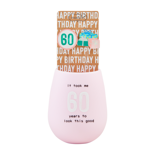60 Birthday Silicone Wine Set