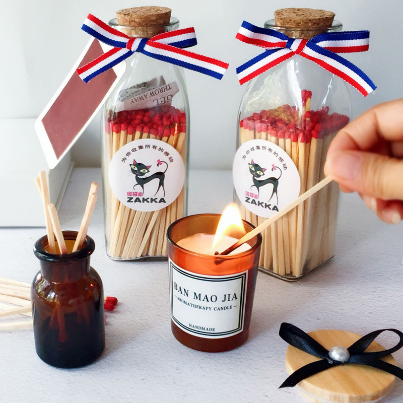 Custom Matches In Glass Jar